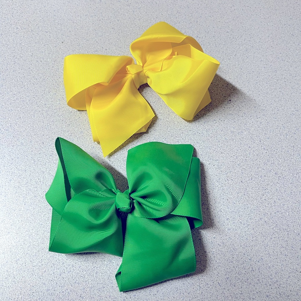Two large hair bows